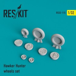 RESKIT RS32-0115 1/32 Hawker Hunter wheels set
