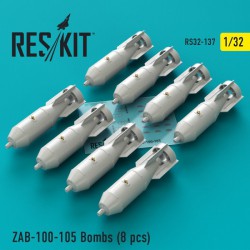 RESKIT RS32-0137 1/32 ZAB-100-105 Bombs (8 pcs)(Su-25