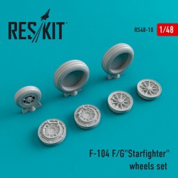 RESKIT RS48-0010 1/48 F-104 F/GStarfighter wheels set