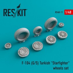 RESKIT RS48-0011 1/48 F-104 (G/S) Turkish Starfighter wheels set