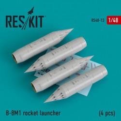 RESKIT RS48-0013 1/48 B-8M1 rocket launcher (4 pcs) (MiG-23/27/29)