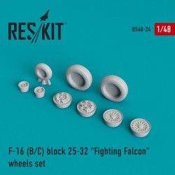 RESKIT RS48-0024 1/48 F-16 (B/C) block 25-32 Fighting Falcon whee