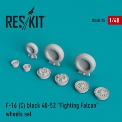 RESKIT RS48-0025 1/48 F-16 (C) block 40-52 Fighting Falcon wheels