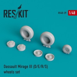 RESKIT RS48-0029 1/48 Mirage III (D/E/R/S) wheels set