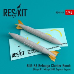 RESKIT RS48-0048 1/48 BLG-66 Belouga Cluster Bomb (2 pcs) (Mirage F