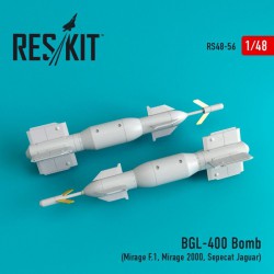 RESKIT RS48-0056 1/48 BGL-400 Bomb (2 pcs) (Mirage F.1