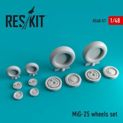 RESKIT RS48-0057 1/48 MiG-25 wheels set