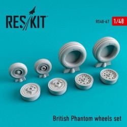 RESKIT RS48-0067 1/48 British Phantom wheels set