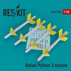 RESKIT RS48-0084 1/48 Rafael Python 3 missile (4 pcs) (IAI Kfir)