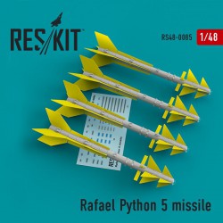RESKIT RS48-0085 1/48 Rafael Python 5 missile (4 pcs)(F-16I