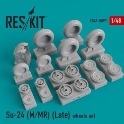 RESKIT RS48-0097 1/48 Su-24 (M/MR) (Late) wheels set