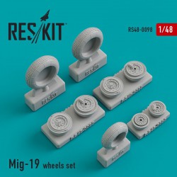 RESKIT RS48-0098 1/48 Mig-19 wheels set