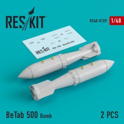 RESKIT RS48-0109 1/48 BeTab 500 Bomb (2 pcs) (Su-17/24/25/34)