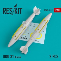 RESKIT RS48-0119 1/48 GBU 31 Bomb (2 pcs) (A-10