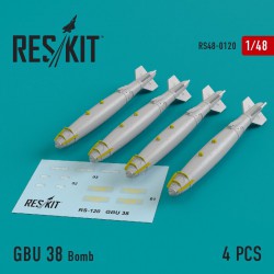 RESKIT RS48-0120 1/48 GBU 38 Bomb (4 pcs) (A-10