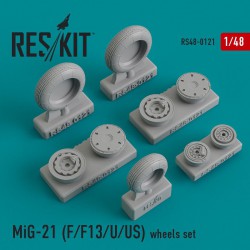 RESKIT RS48-0121 1/48 MiG-21 (F/F13/U/US) wheels set
