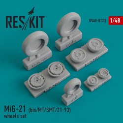 RESKIT RS48-0123 1/48 MiG-21 (bis/MT/SMT/21-93) wheels set