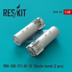 RESKIT RS48-0139 1/48 RBK-500-375 ??-10 Cluster bomb (2 pcs) Su-17