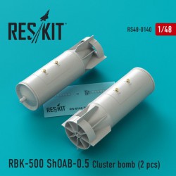 RESKIT RS48-0140 1/48 RBK-500 ShOAB-0.5 Cluster bomb (2 pcs) Su-17