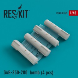 RESKIT RS48-0155 1/48 SAB-250-200 bomb (4 pcs) Su-7