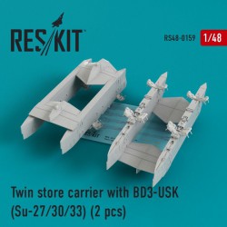 RESKIT RS48-0159 1/48 Twin store carrier with BD3-USK (Su-27/30/33)
