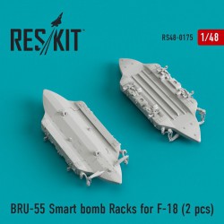 RESKIT RS48-0175 1/48 BRU-55 Smart bomb Racks for F-18 (2 pcs)
