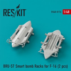 RESKIT RS48-0176 1/48 BRU-57 Smart bomb Racks for F-16 (2 pcs)