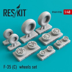 RESKIT RS48-0186 1/48 F-35 (C) wheels set