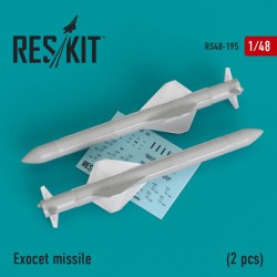 RESKIT RS48-0195 1/48 Exocet missile (2 PCS) (Super Etendard)