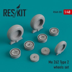 RESKIT RS48-0205 1/48 Me.262 Type 2 wheels set