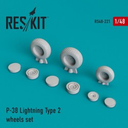 RESKIT RS48-0221 1/48 P-38 Lightning Type 2 wheels set