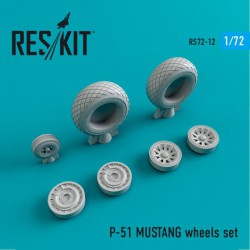RESKIT RS72-0012 1/72 P-51 MUSTANG wheels set