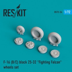 RESKIT RS72-0024 1/72 F-16 (B/C) block 25-32 Fighting Falcon whee
