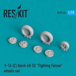 RESKIT RS72-0025 1/72 F-16 (C) block 40-52 Fighting Falcon wheels