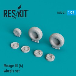 RESKIT RS72-0027 1/72 Mirage III (A) wheels set