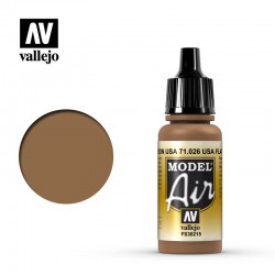 VALLEJO 71.026 Model Air USA Flat Brown Color 17 ml.