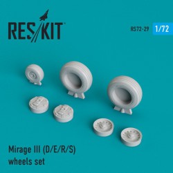 RESKIT RS72-0029 1/72 Mirage III (D/E/R/S) wheels set