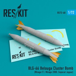 RESKIT RS72-0048 1/72 BLG-66 Belouga Cluster Bomb (2 pcs)(Mirage F)