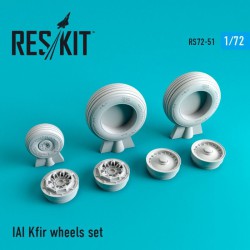 RESKIT RS72-0051 1/72 IAI Kfir wheels set