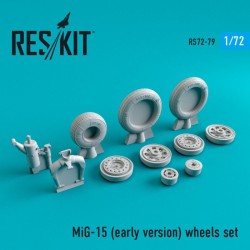RESKIT RS72-0079 1/72 MiG-15 (early version) wheels set