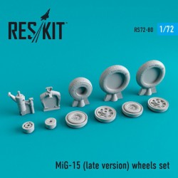 RESKIT RS72-0080 1/72 MiG-15 (late version) wheels set