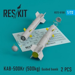 RESKIT RS72-0100 1/72 KAB-500Kr (500kg) Guided bomb (2 pcs)Su-24