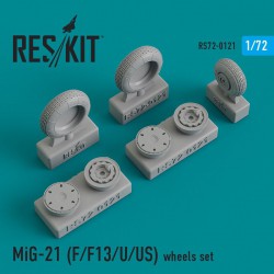 RESKIT RS72-0121 1/72 MiG-21 (F/F13/U/US) wheels set
