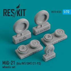 RESKIT RS72-0123 1/72 MiG-21 (bis/MT/SMT/21-93) wheels set
