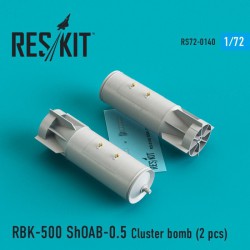 RESKIT RS72-0140 1/72 RBK-500 ShOAB-0.5 Cluster bomb (2 pcs) Su-17