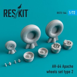 RESKIT RS72-0144 1/72 AH-64 Apache wheels set Type 2