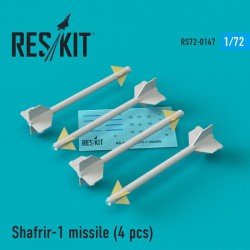 RESKIT RS72-0147 1/72 Shafrir-1 missile (4) pcs (Mirage 3C)