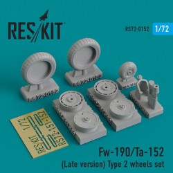 RESKIT RS72-0152 1/72 Fw-190/Ta-152 (Late version) Type 2 wheelS