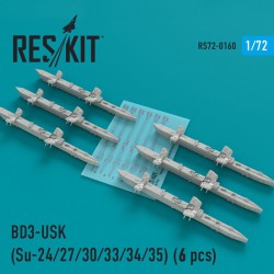 RESKIT RS72-0160 1/72 BD3-USK Racks (Su-24/27/30/33/34/35) (6 pcs)