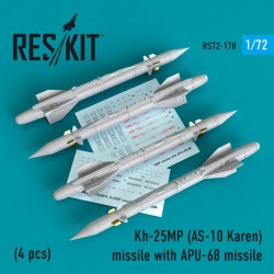 RESKIT RS72-0178 1/72 Kh-25MP(AS-10 Karen) missile with APU-68